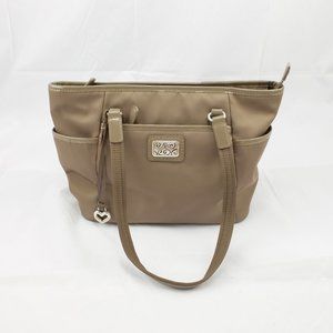 Brighton Pewter Nylon Handbag